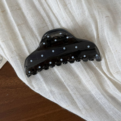 Beau - Polka Dot Geometric Hair Styling Claw Clip