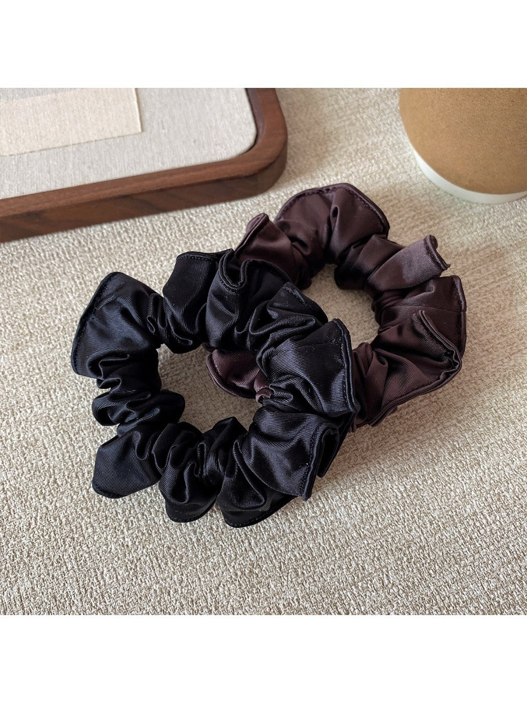 Gifty - High Elasticity Ruffled Satin Scrunchie