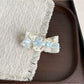 Beau - Lace Bow Ribbon Trim Decorative Banana Clip