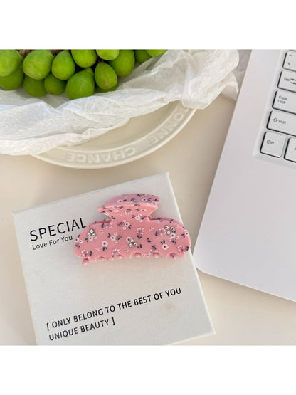 Beau - Sweet Floral Pattern Hair Claw Clip