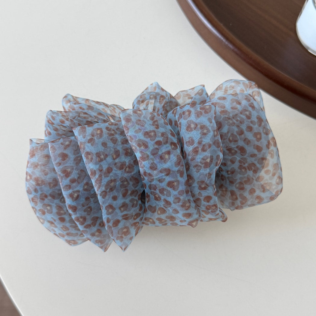 Beau - Leopard Print Organza Banana Clip