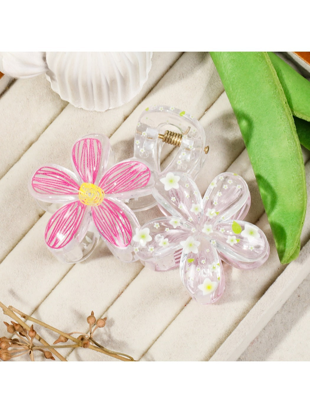Beau - Five Petal Flower Hair Clip