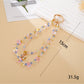 Keypus - Double Chain Beaded Cherry Pendant Keychain
