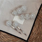 Beau - Beaded Floral Straight Bangs Hair Clip