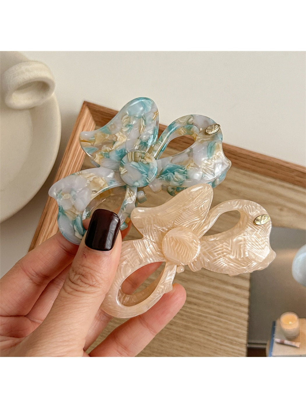 Beau - Sweet Style Bow Design Acetate Claw Clip