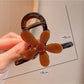 Beau - Glossy Flower Motif Acetate Hair Claw Clip