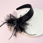 Gifty - Feather And Floral Embellished Headband
