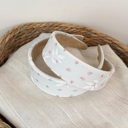 Gifty - Sweet Floral Printed Fabric Wide Headband