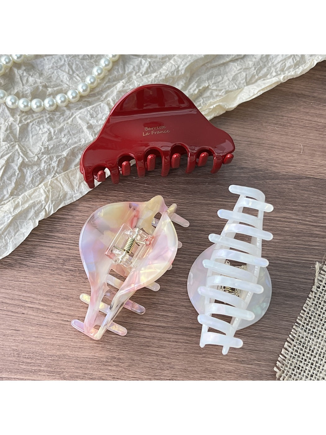 Beau - Vintage Acetate Medium Hair Clips
