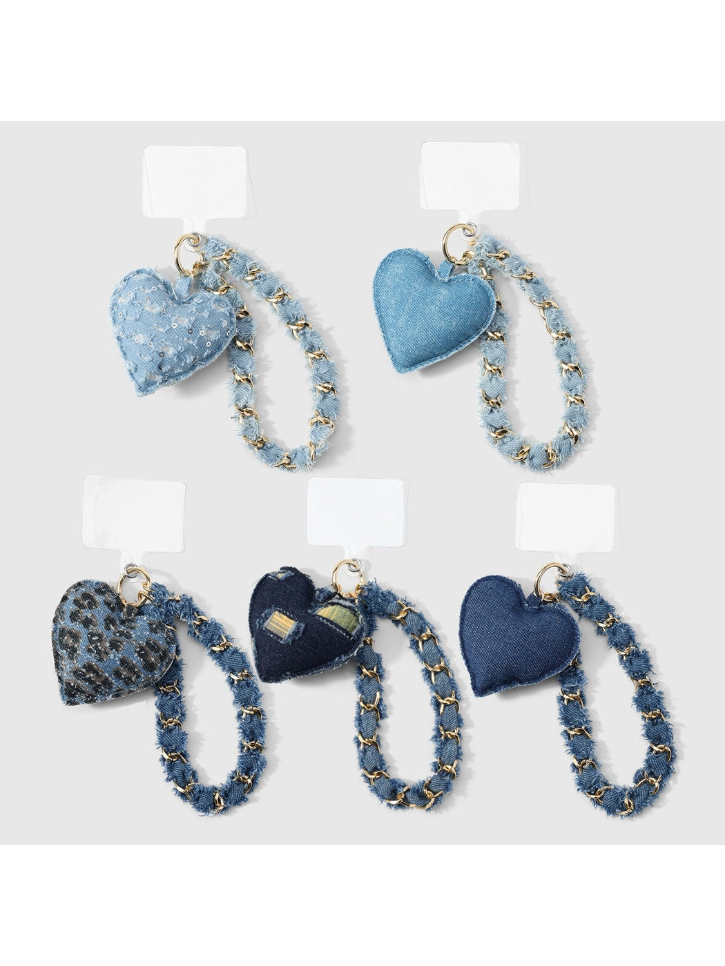 Keypus - Y2K Heart Chain Detail Polyester Keychain