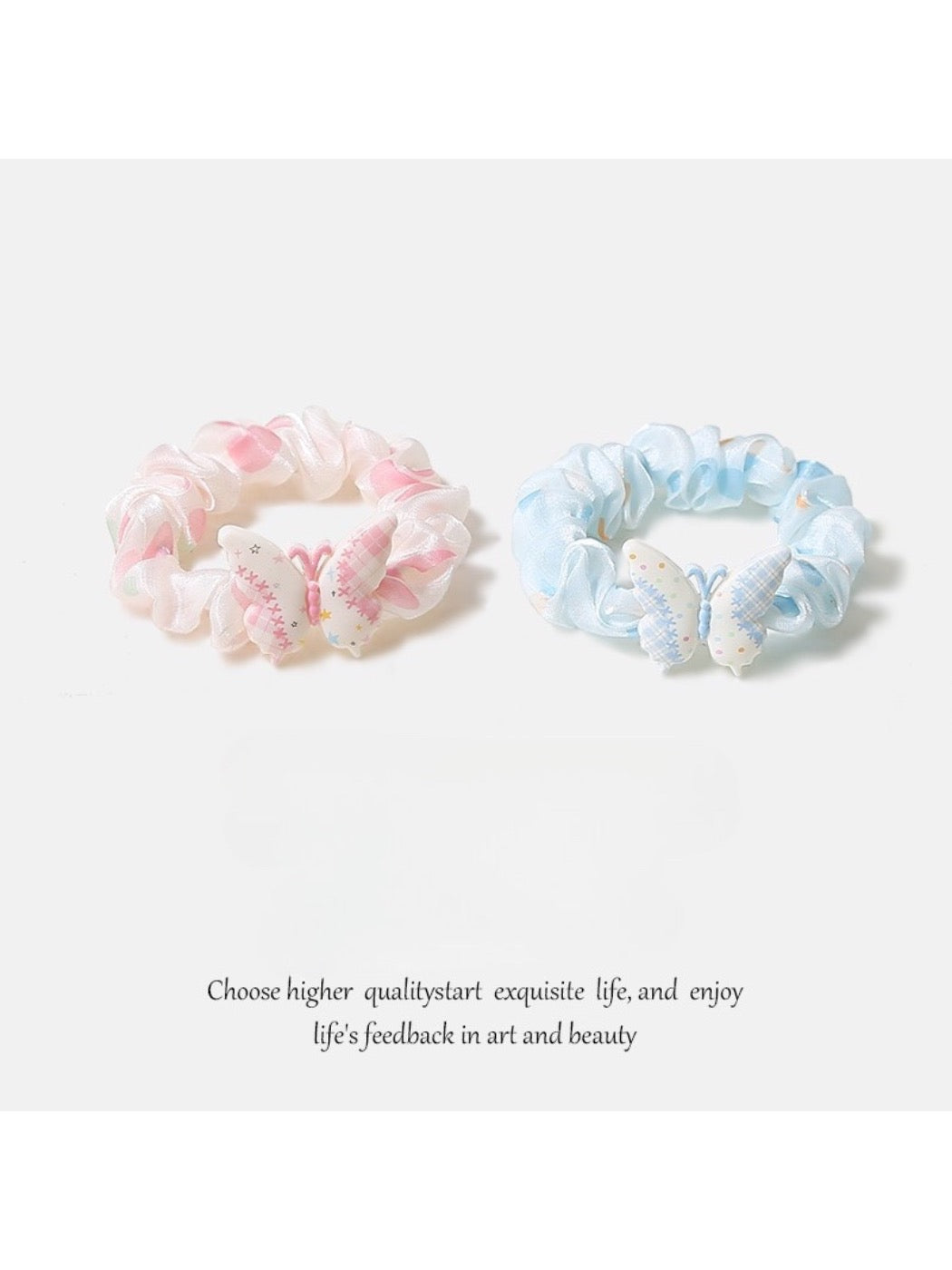 Gifty - Small Butterfly Hair Scrunchies