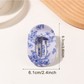 Beau - Textured Oval Hair Holder Claw Clip
