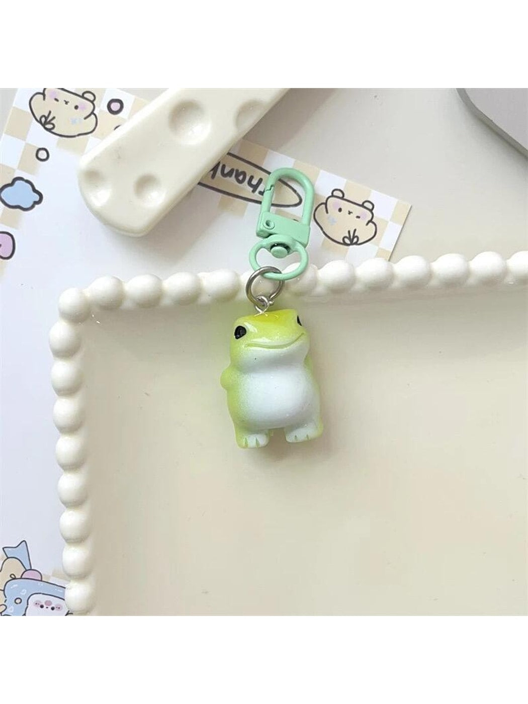 Keypus - Cute Cartoon Frog Bag Charm Alloy Keychain