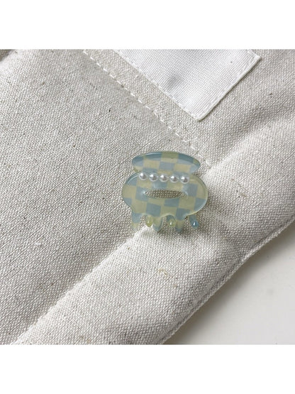Beau - Macaron Colored Oval Openwork Claw Clip