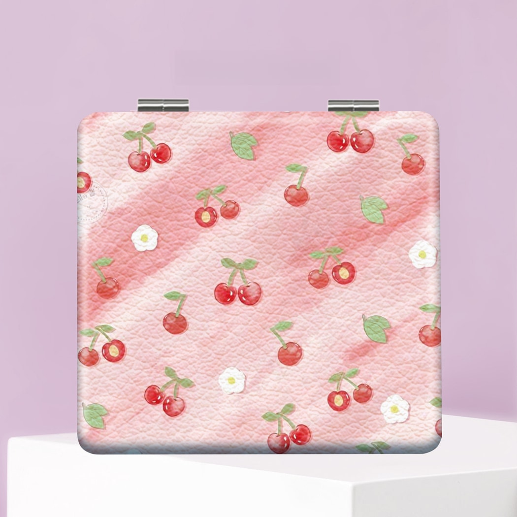 Mirroray - Cherry Print Foldable Pocket Makeup Mirror