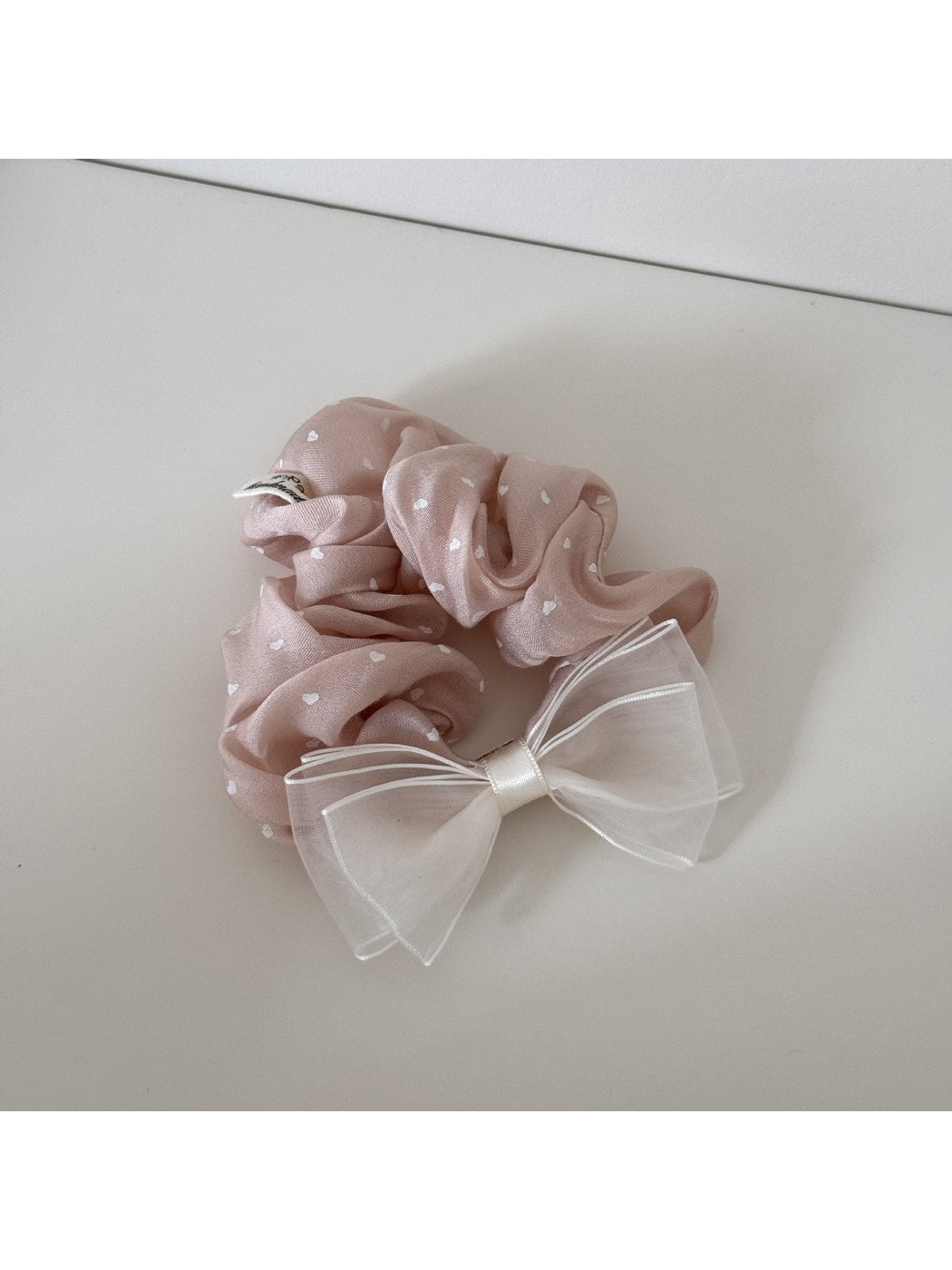 Gifty - Sweet Style Polka Dot Decorative Scrunchie Hair Tie