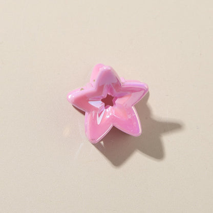 Beau - Glossy Star Shaped PS Decorative Claw Clip