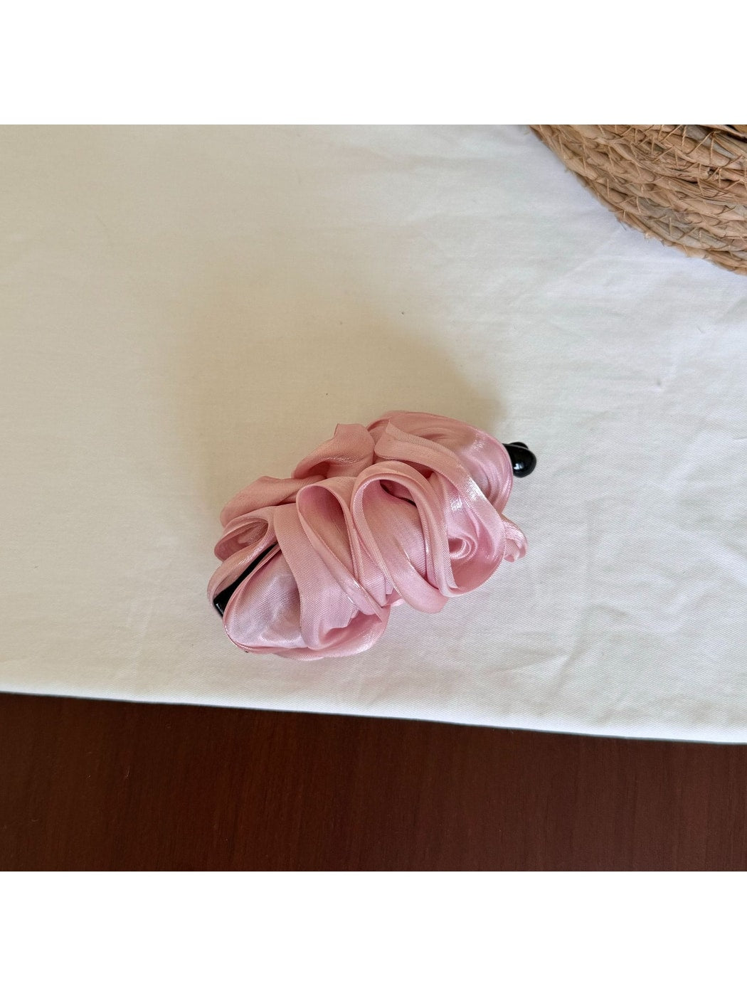 Beau - Minimal Pleated Satin Finish Banana Clip