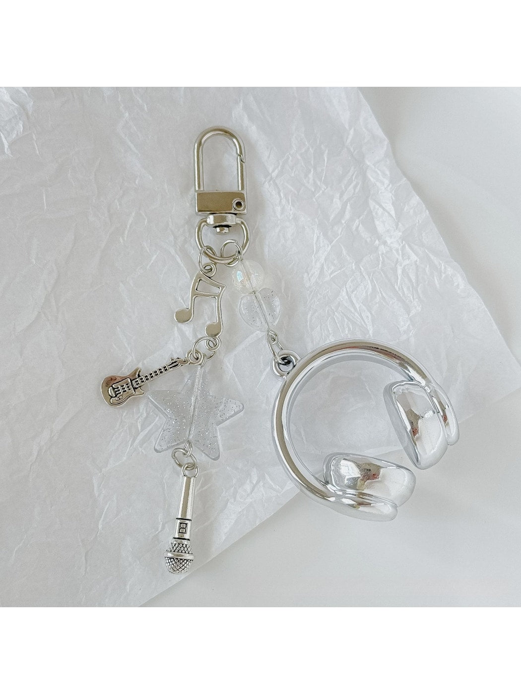 Keypus - Star Accent Headphone Bag Pendant Keychain