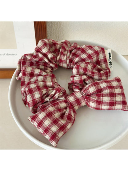 Gifty - Plaid Bow Hair Tie