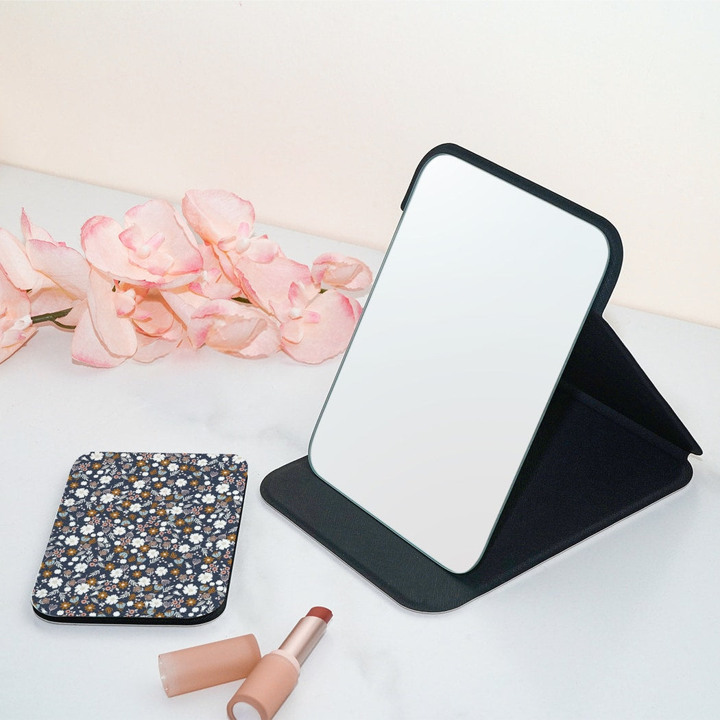 Mirroray - Double Sided Print Portable Folding Makeup Mirror
