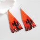 Earedge - Colorful Cactus Shaped Tassel Earrings