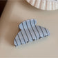 Beau - Colorful Stripe Pattern Acrylic Claw Clip