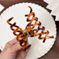 Beau - Retro Acetic Acid Cross Hollow Hair Clip