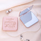 Mirroray - Engraved Cover Portable Touch Up Makeup Mirror