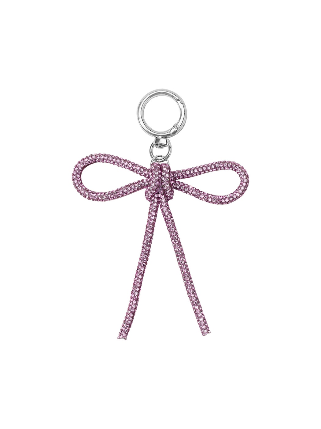 Keypus - Y2K Style Rhinestone Bow Bag Charm Keychain