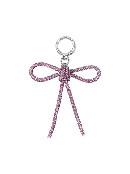 Keypus - Y2K Style Rhinestone Bow Bag Charm Keychain