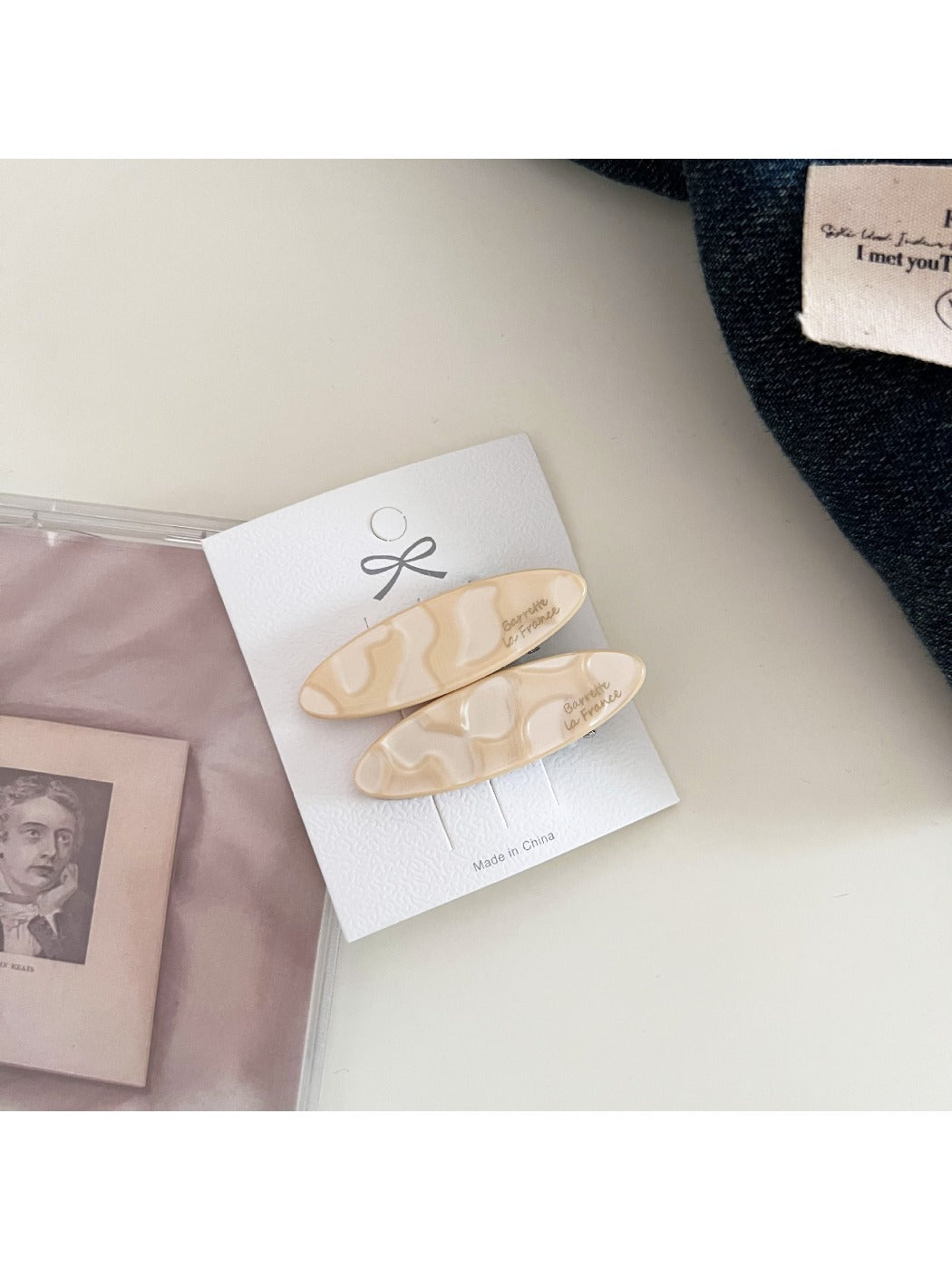 Beau - Vintage Inspired Oval Shaped Hair Clip