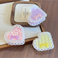 Beau - Acetic Acid Bowknot Heart-shaped Hairpin