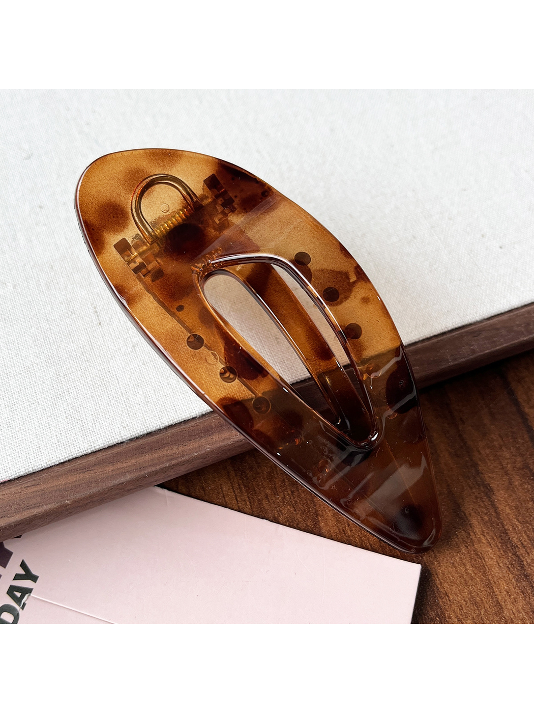 Beau - Large PC Geometric Ring Accent Updo Hair Clip