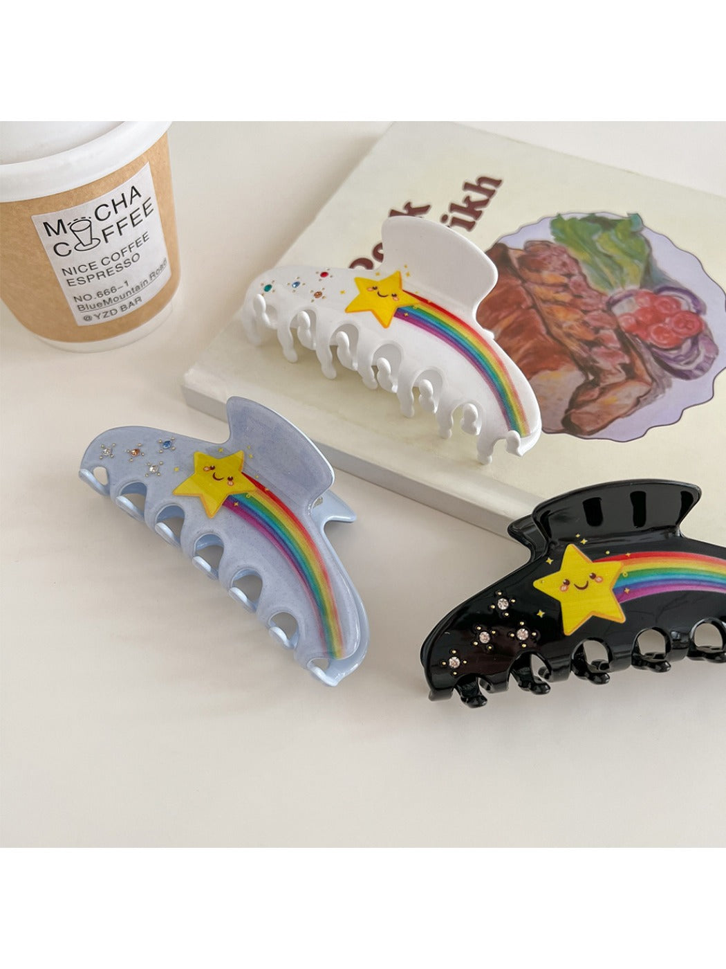 Beau - Rainbow Star Hair Clip