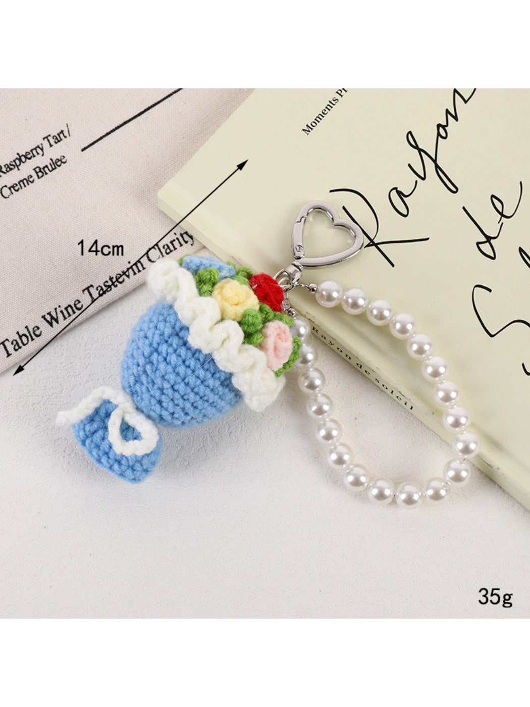 Keypus - Rose handbag pendant