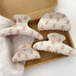 Beau - Polka Dot Bear Pattern Claw Hair Clip