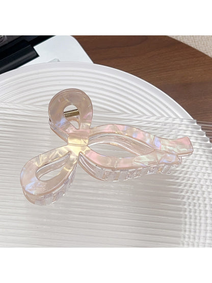 Beau - Plastic Butterfly Bow Geometric Claw Clip