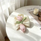 Beau - Tulip Bow Polyester Claw Hair Clip