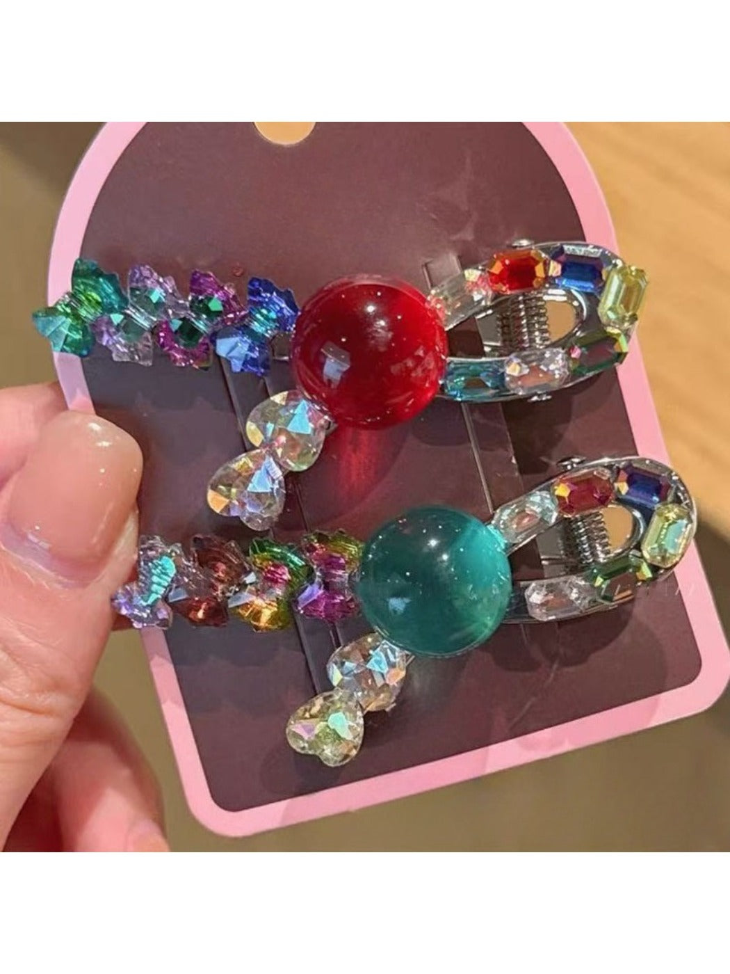 Beau - Dopamine Icy-Clear Beaded Hair Clip