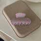 Beau - Pink Polka Dot Hair Claw Clip