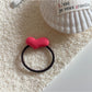 Gifty - Minimalist Solid Color Heart Hair Tie