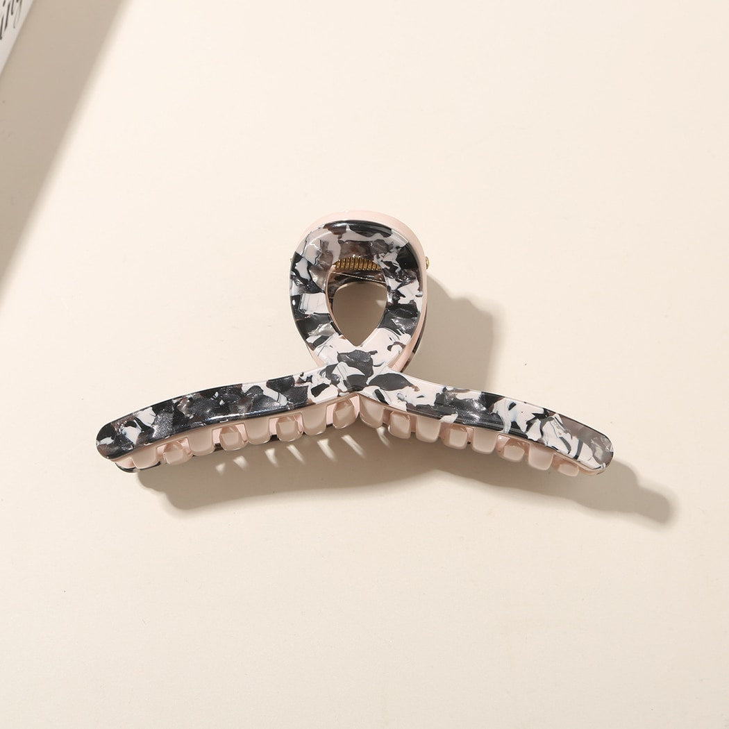 Beau - Geometric Line Acetate Fiber Hair Claw Clip