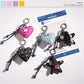 Keypus - Cartoon Denim Heart-shaped Keychain