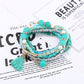 Detailed shot of Lovra bracelet clasp and bead stringing craftsmanship