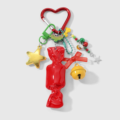 Keypus - Christmas Candy and Star Design Keychain