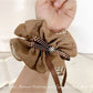 Gifty - Striped Khaki Hair Tie
