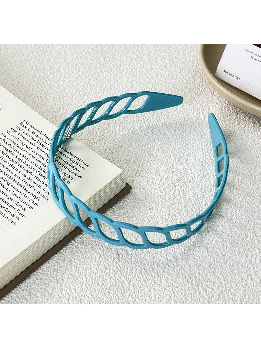 Gifty - Minimal Hollow Lattice Acetate Fiber Headband