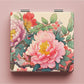 Mirroray - Square Floral Portable Touch Up Makeup Mirror