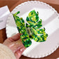 Beau - Leaf Shaped Hair Clip Large Acetate Hair Claw